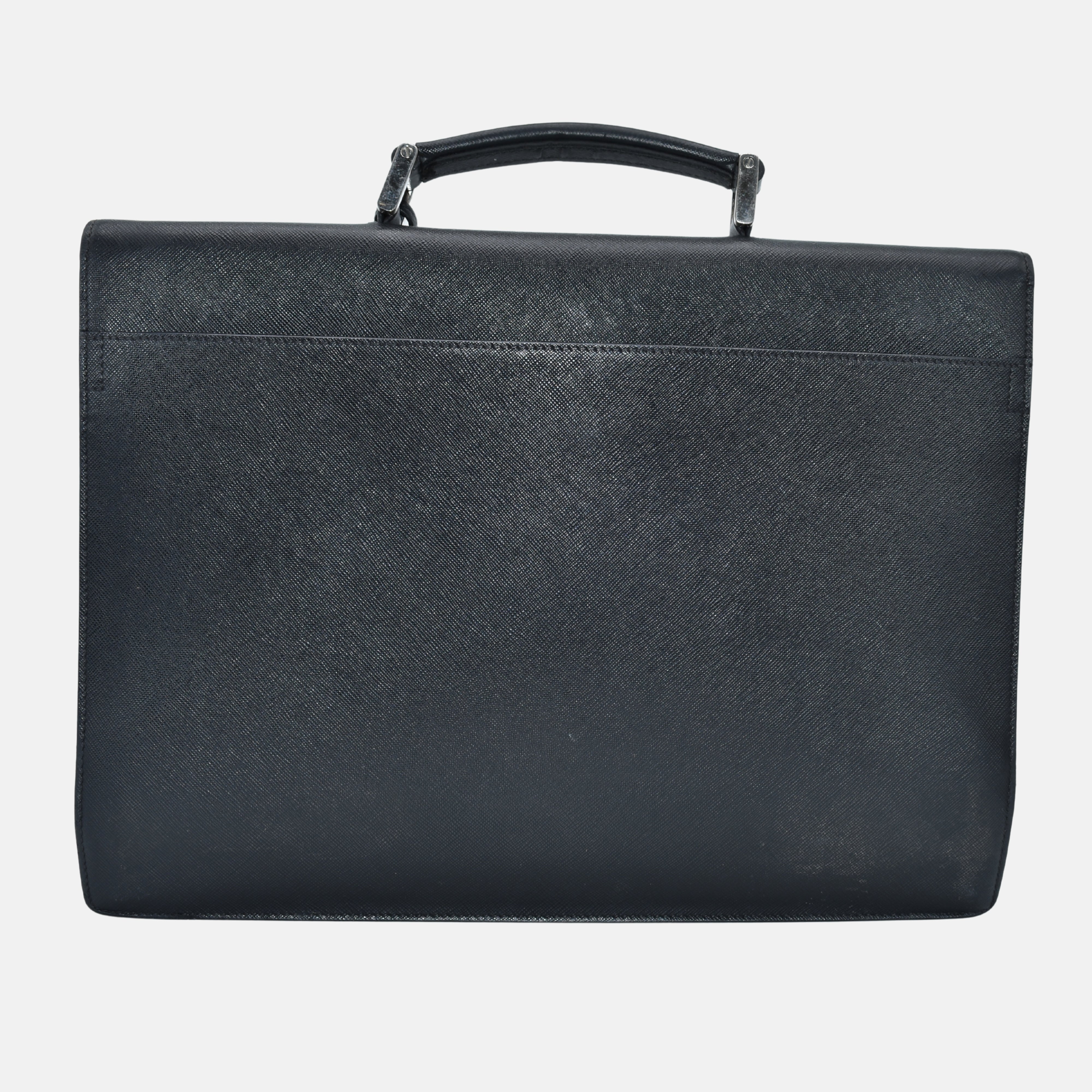 Black Briefcase made of Saffiano Leather (OS)