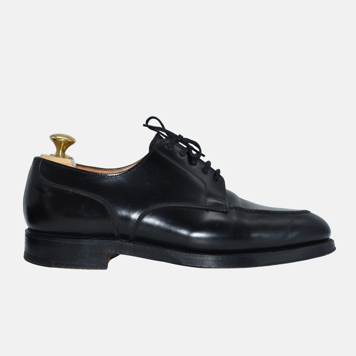 Schwarze Cordovan Lederschuhe (EU 42)