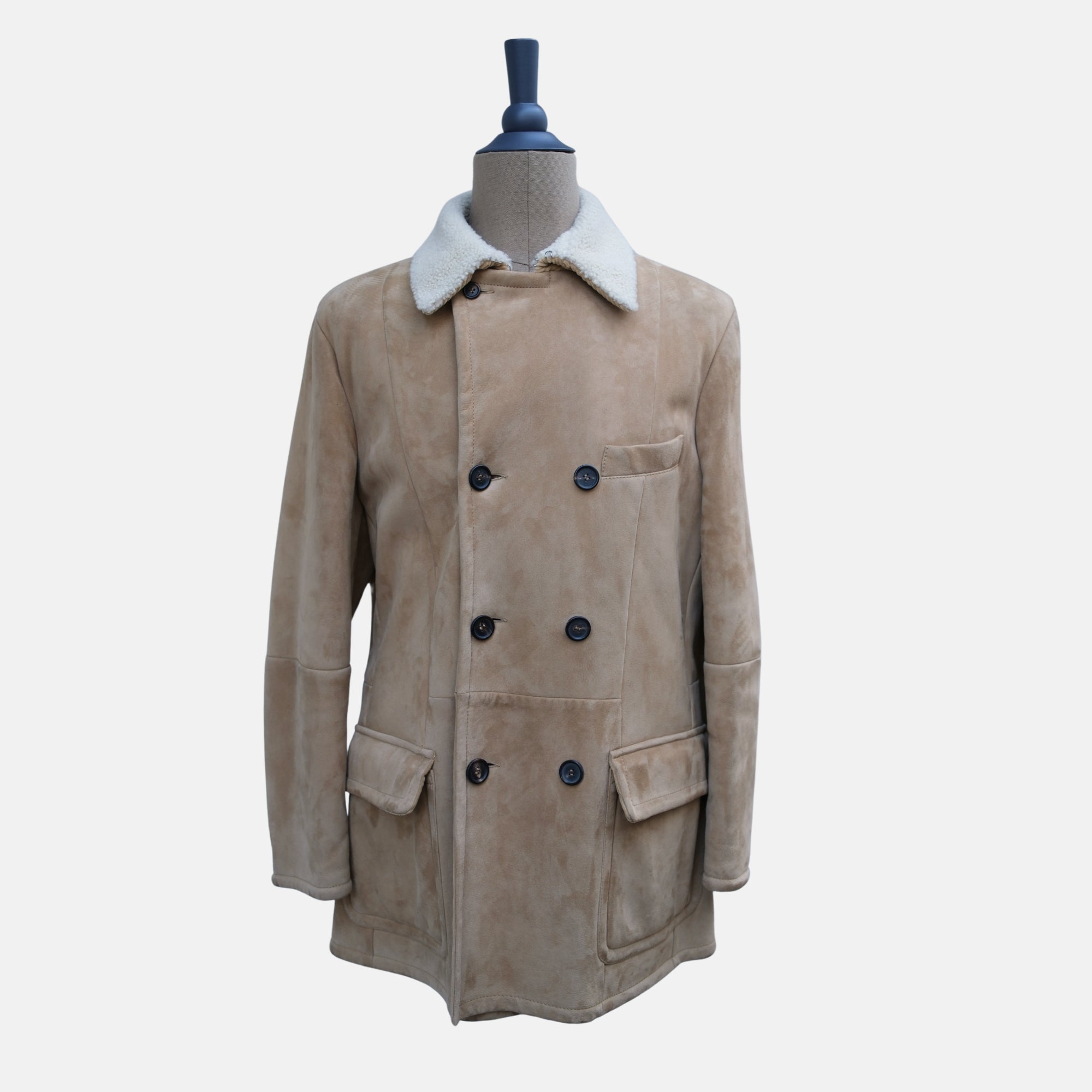 Beige Shearling Coat (M)