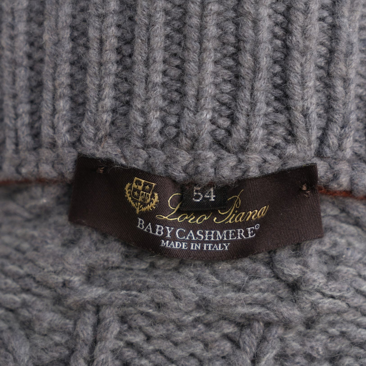 Loro Piana Baby Cashmere Cable Cardigan Grey (EU 50 / EU 54)