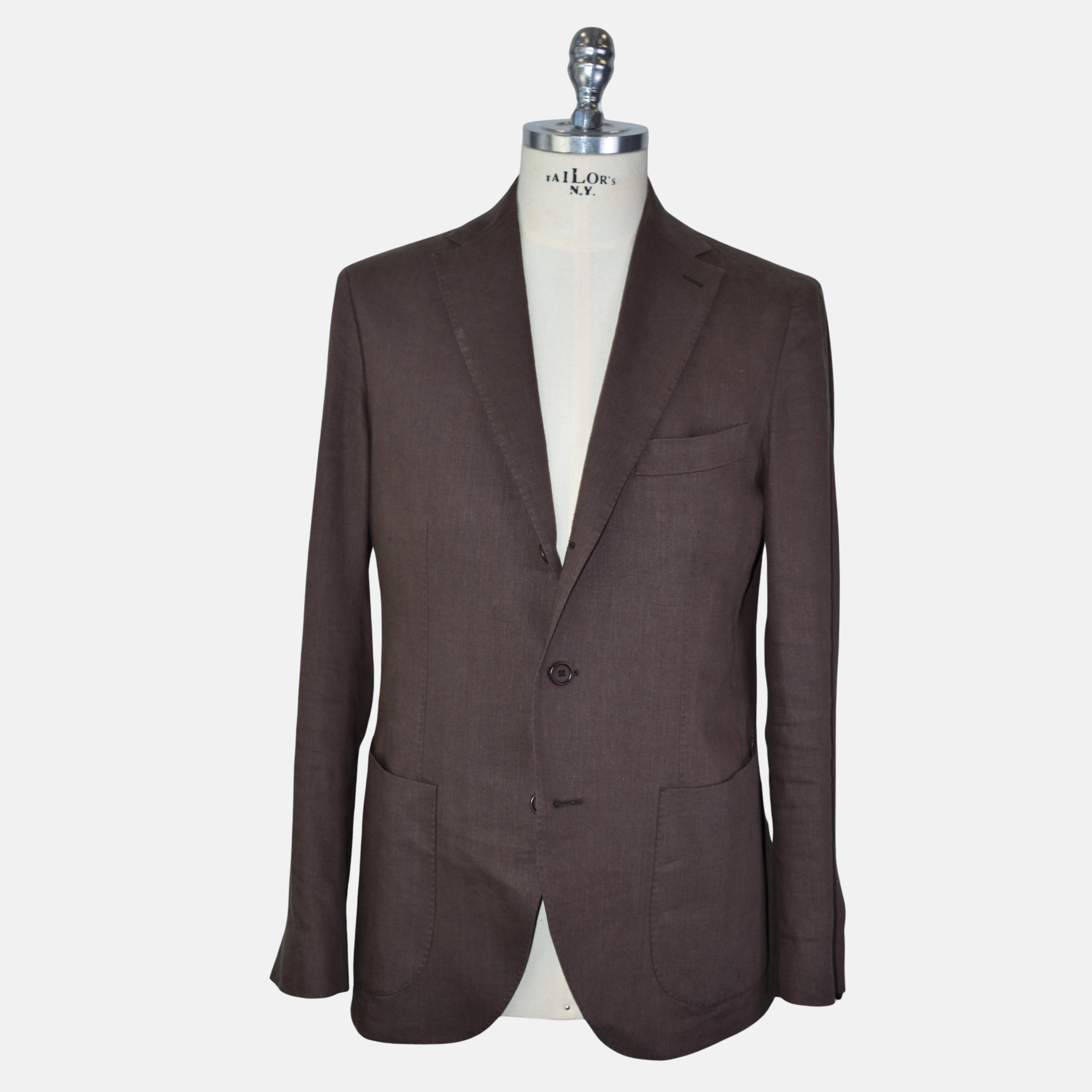 Brown Suit made of Linen/Virgin Wool (EU 50)
