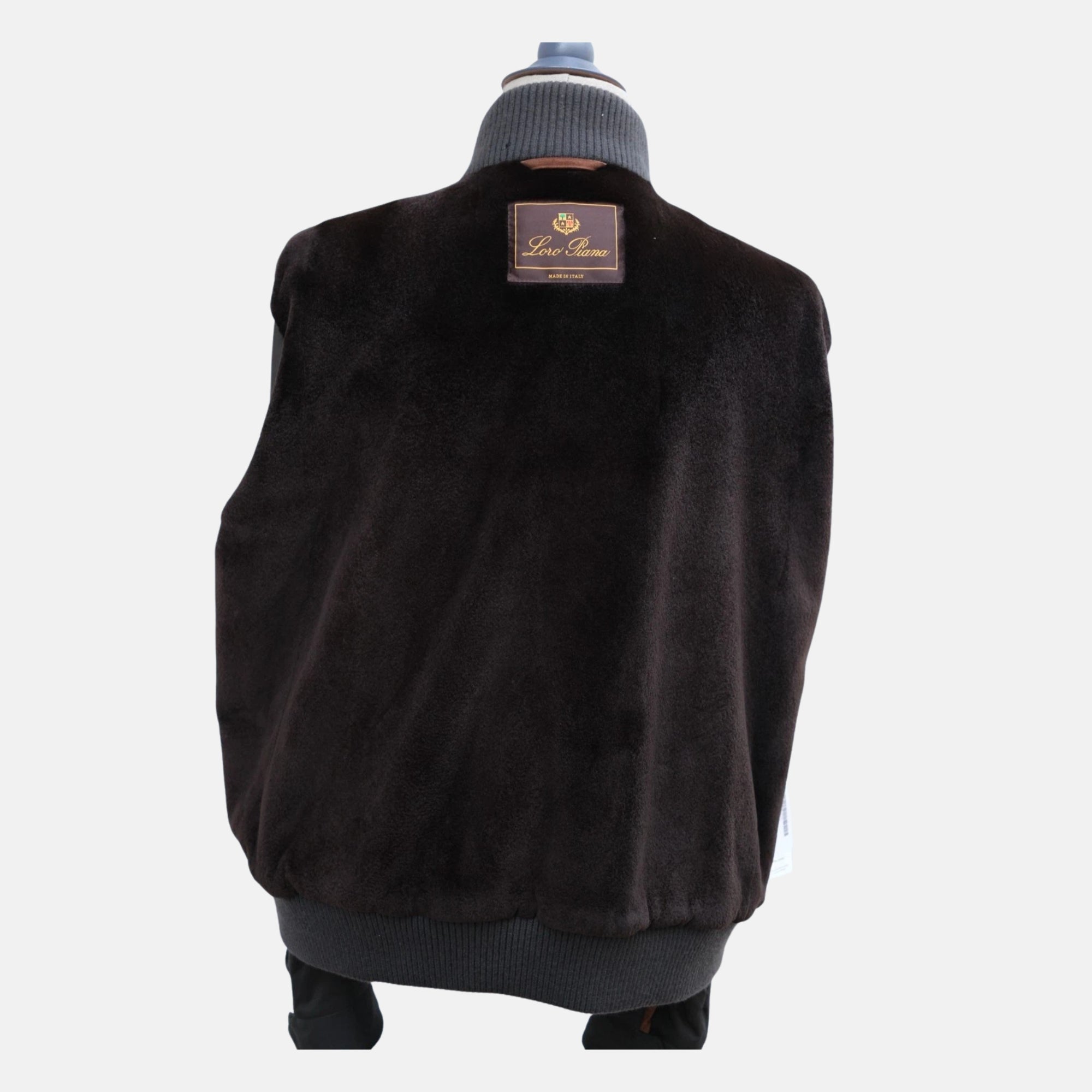 Brown Mink Lined Windmade Jacket (2XL)