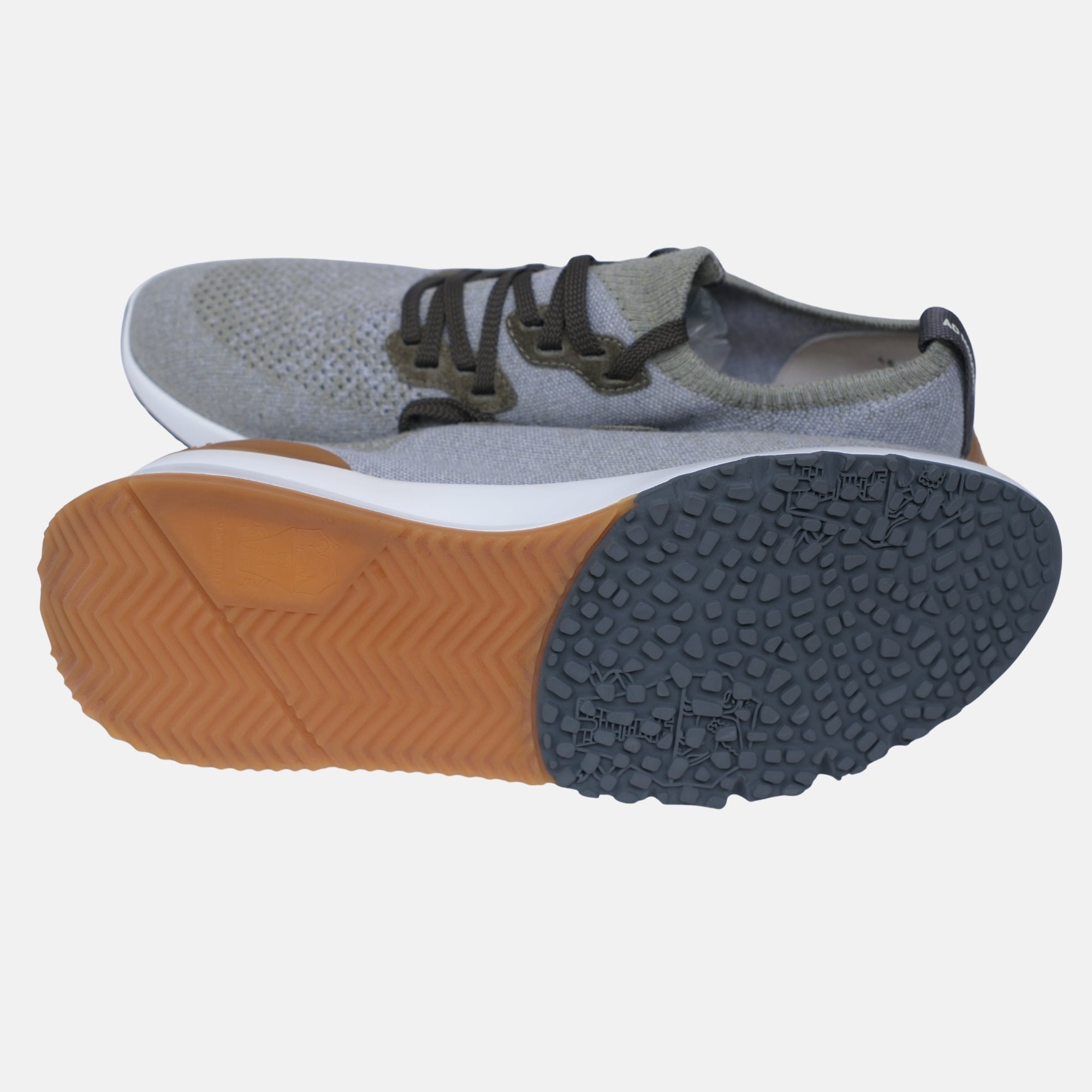 Graue Sneakers aus Wildleder/Leder (EU 45)