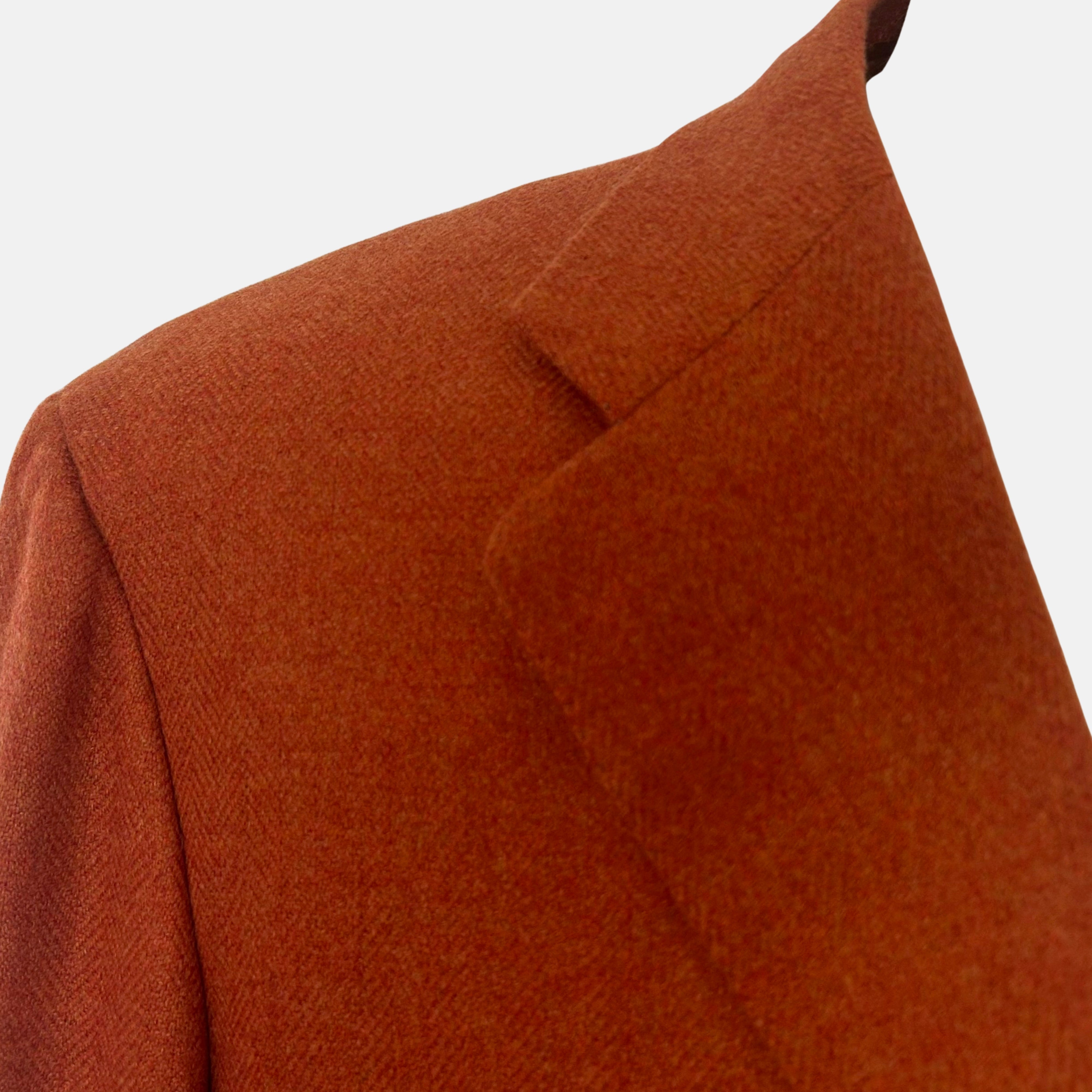 Orange Herringbone Blazer made of Cashmere (EU 52)