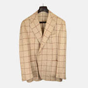 Creme/Bordeaux Blazer made of Wool (EU 54)