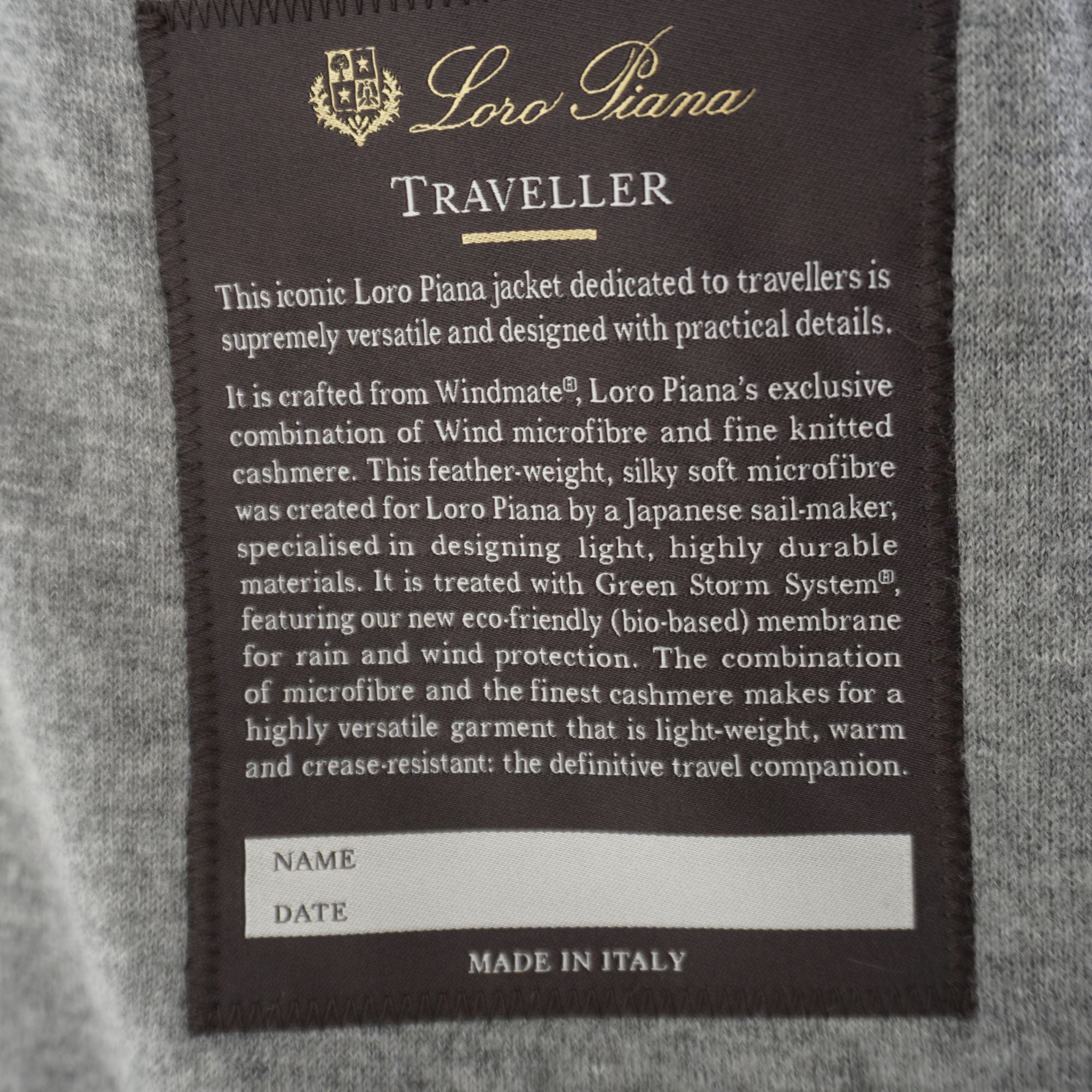 Off-White "Traveller" Cashmere Lined Jacket (EU 48)