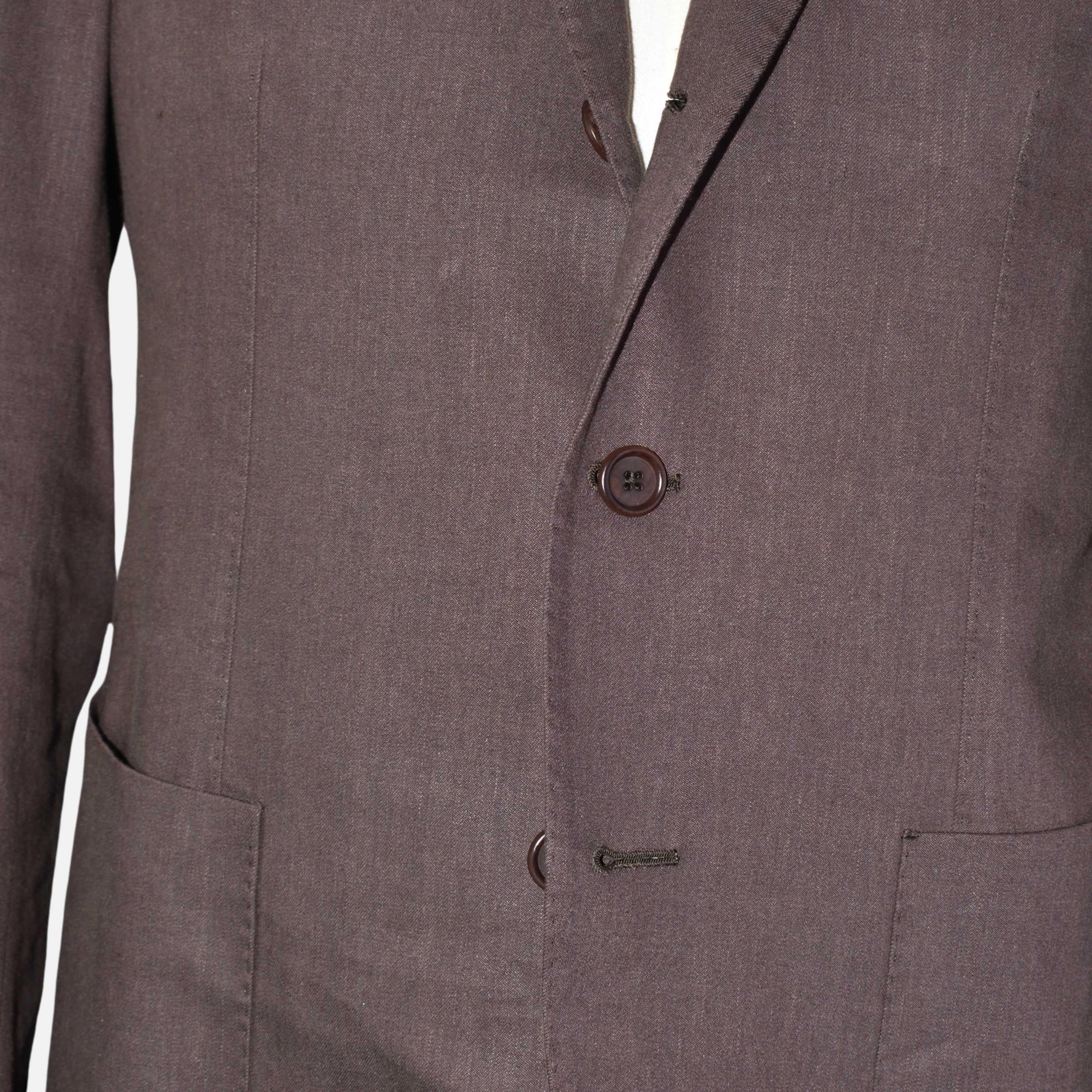 Brown Suit made of Linen/Virgin Wool (EU 50)