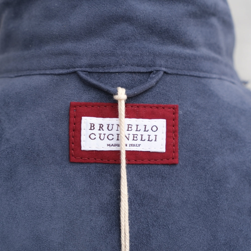 Blue Suede Shirt Jacket (M)