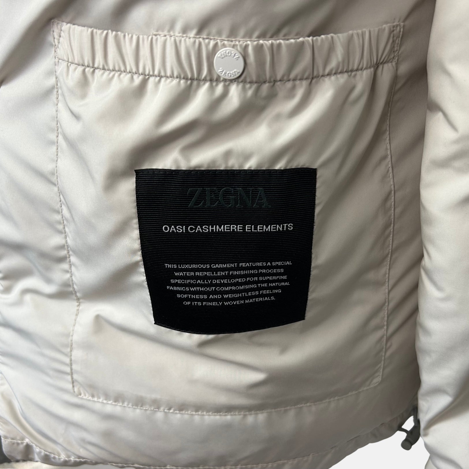 Grey Bomber Jacket made of Cashmere/Leather Details (EU 48)