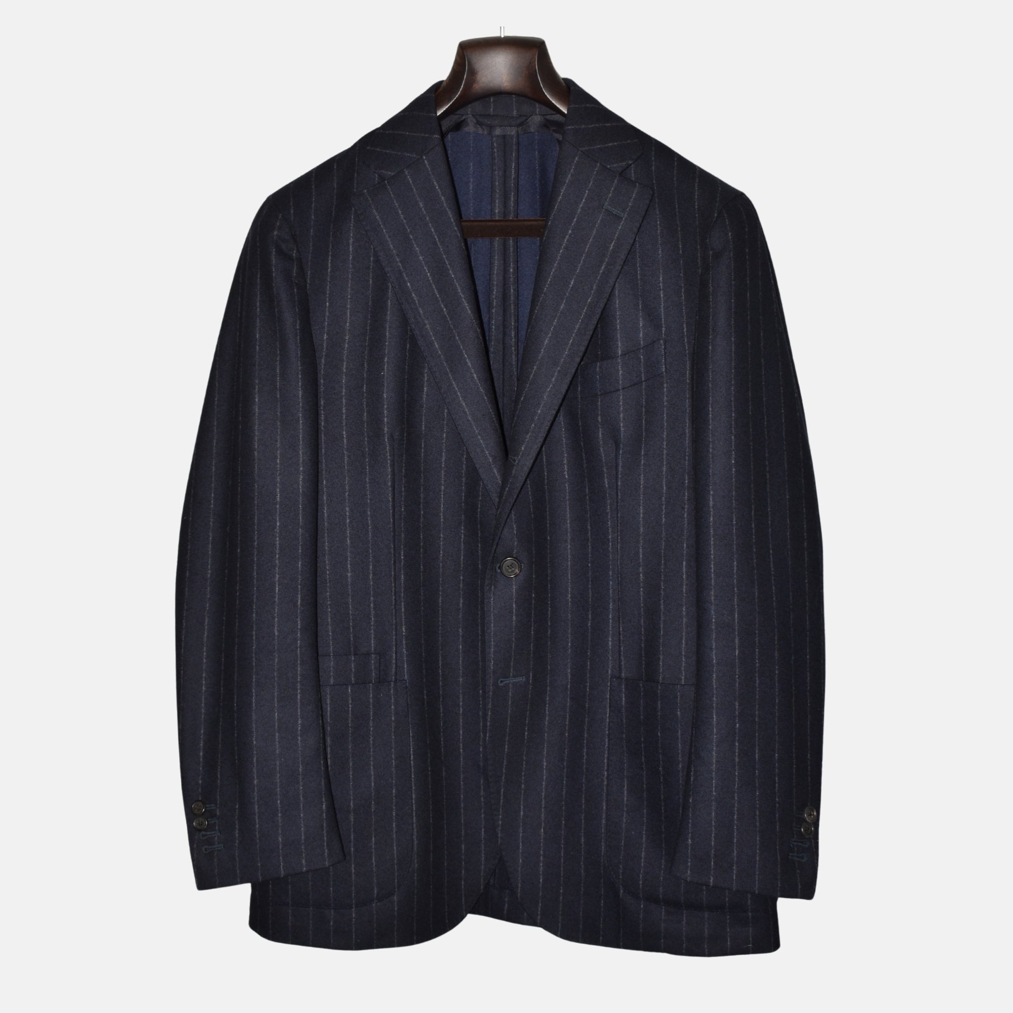 Navy Striped Suit made of Wool (EU 50)