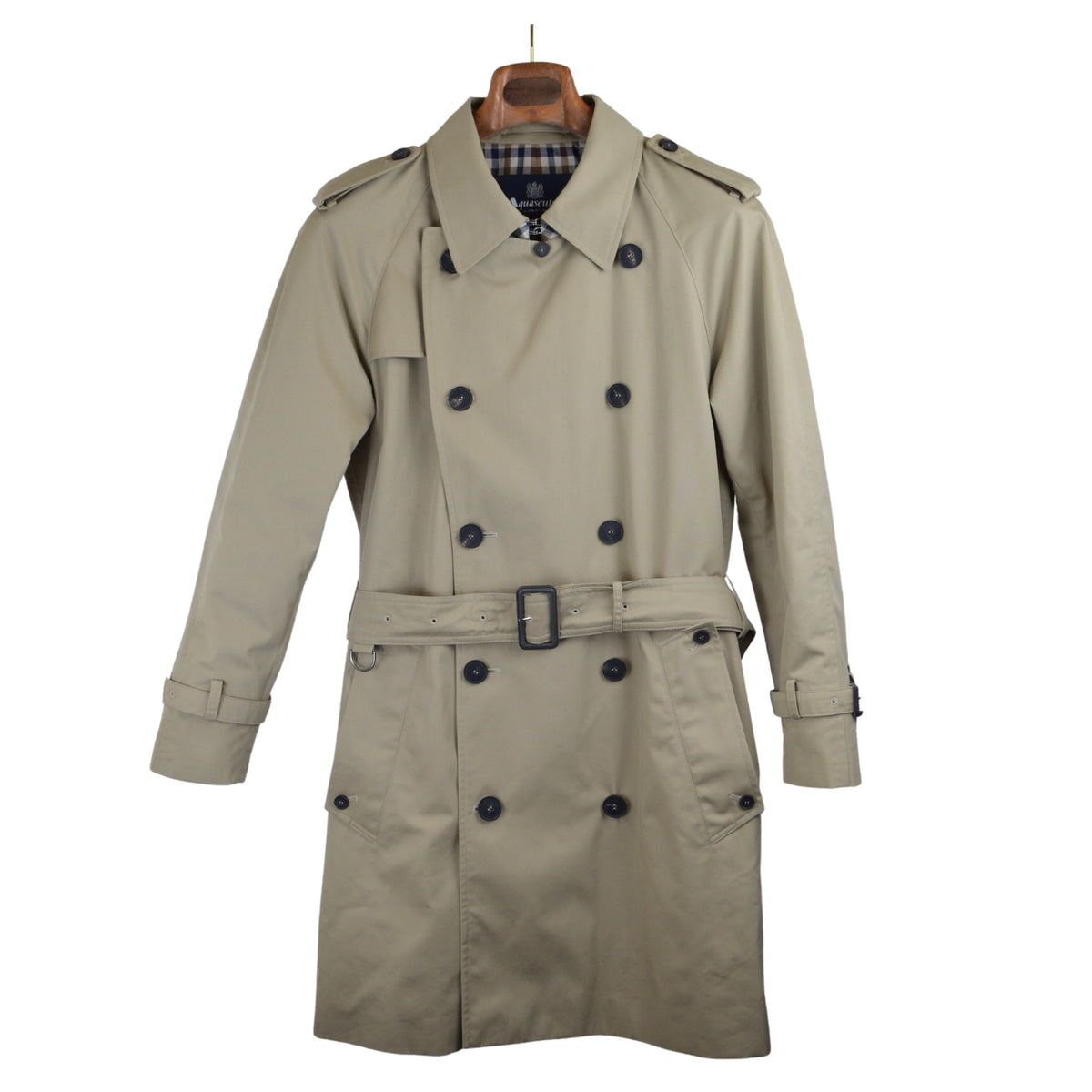 Beiger Trenchcoat aus Polyester/Baumwolle (EU 48)