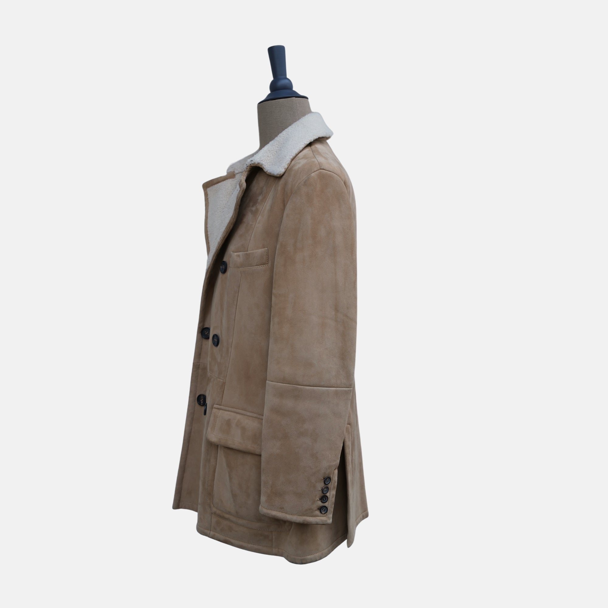 Beige Shearling Coat (M)