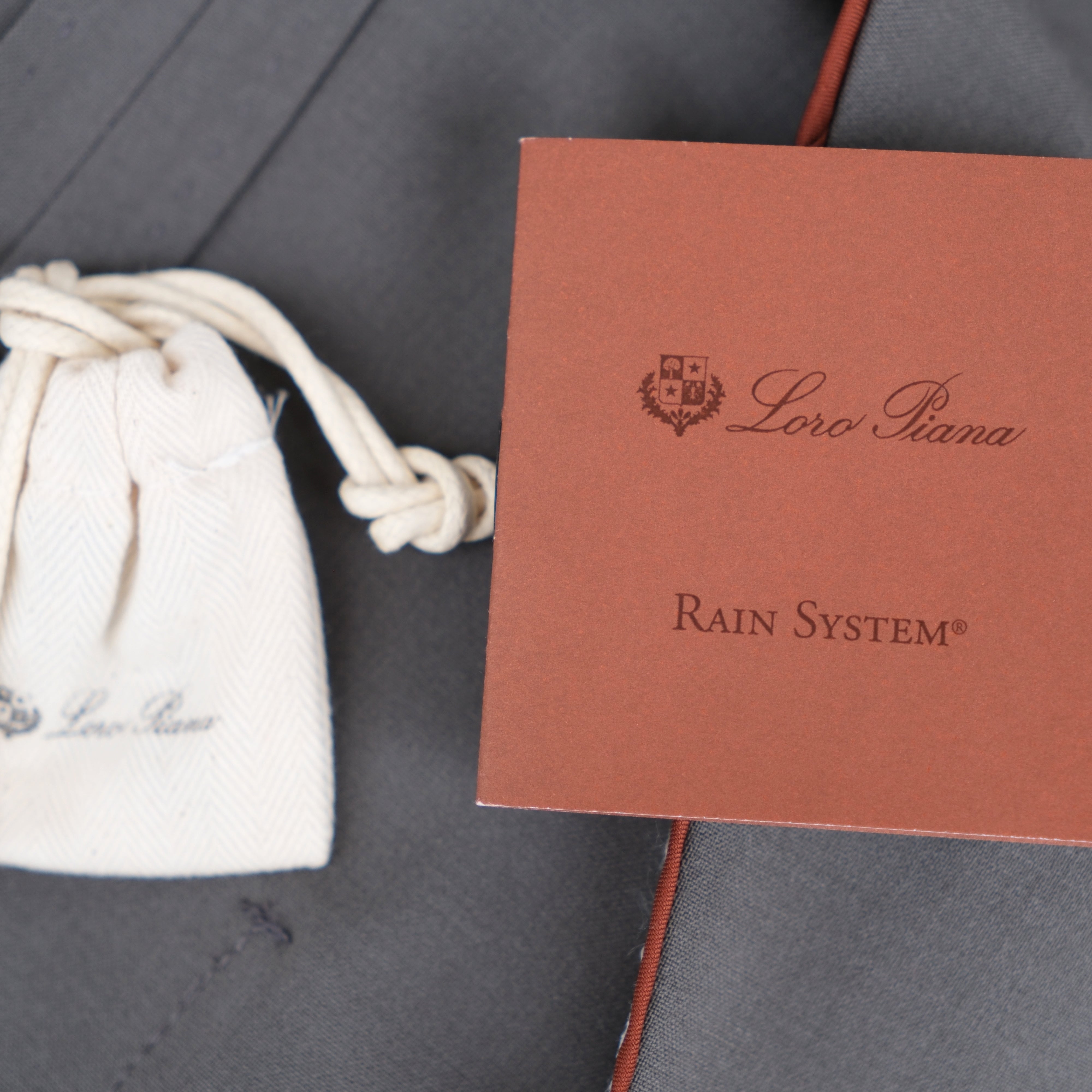 Gray Rain System Blazer made of Wool/Elastane with Suede Details (EU 50)
