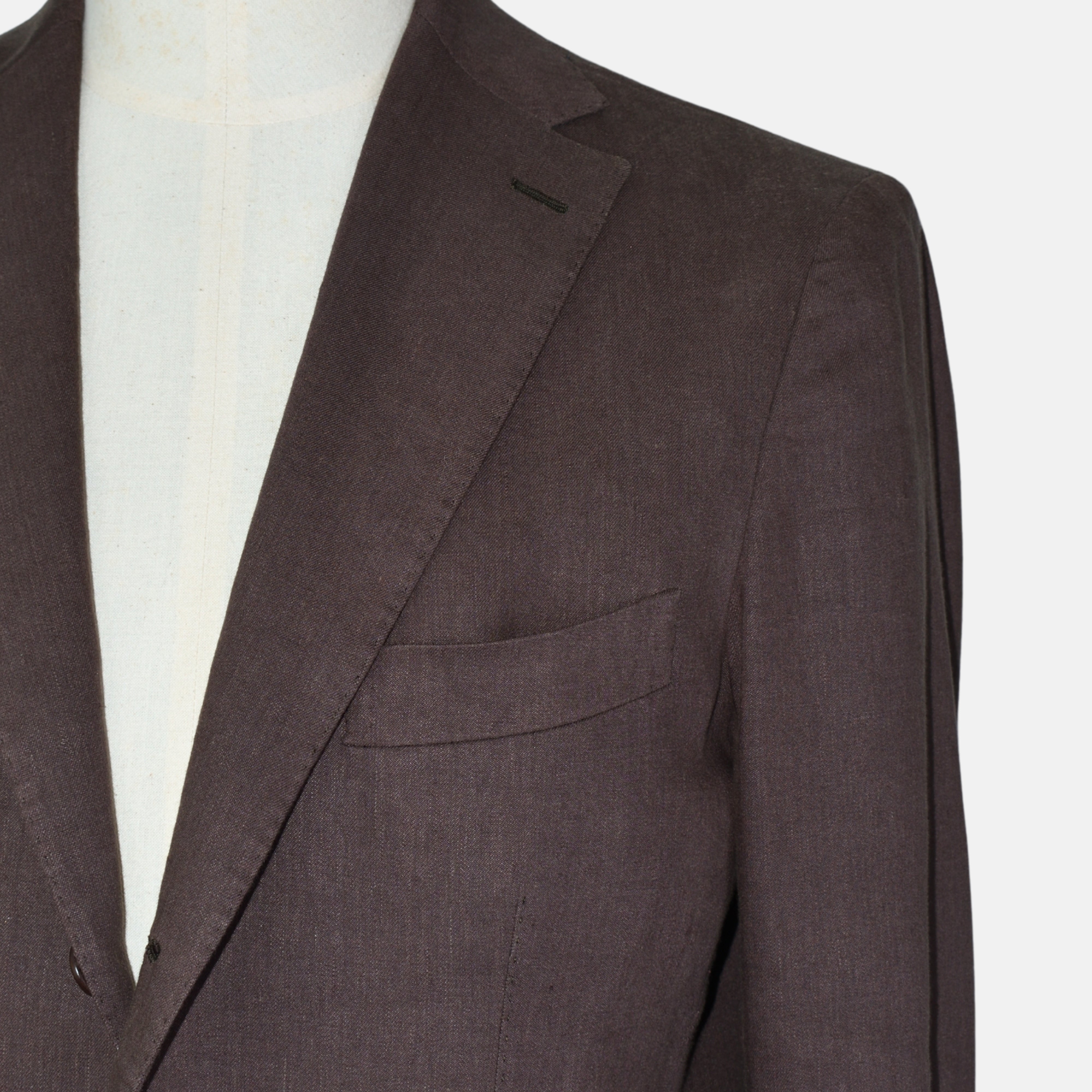 Brown Suit made of Linen/Virgin Wool (EU 50)