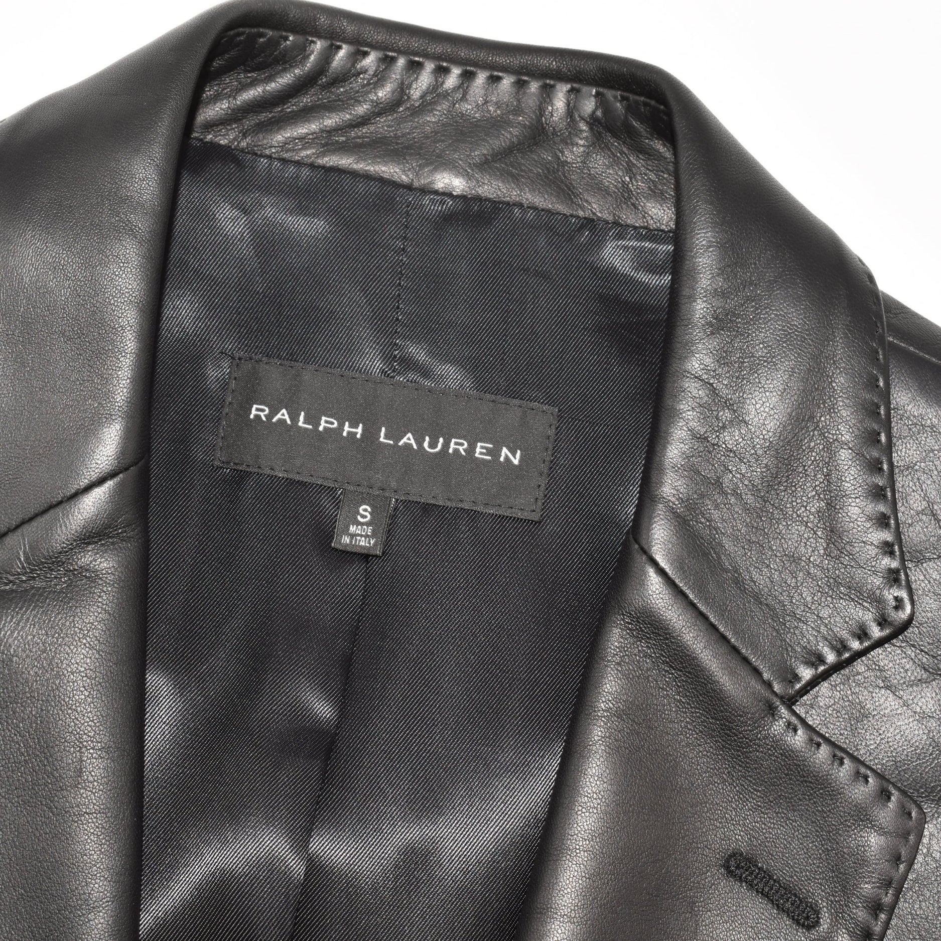 Black Leather Blazer (S)