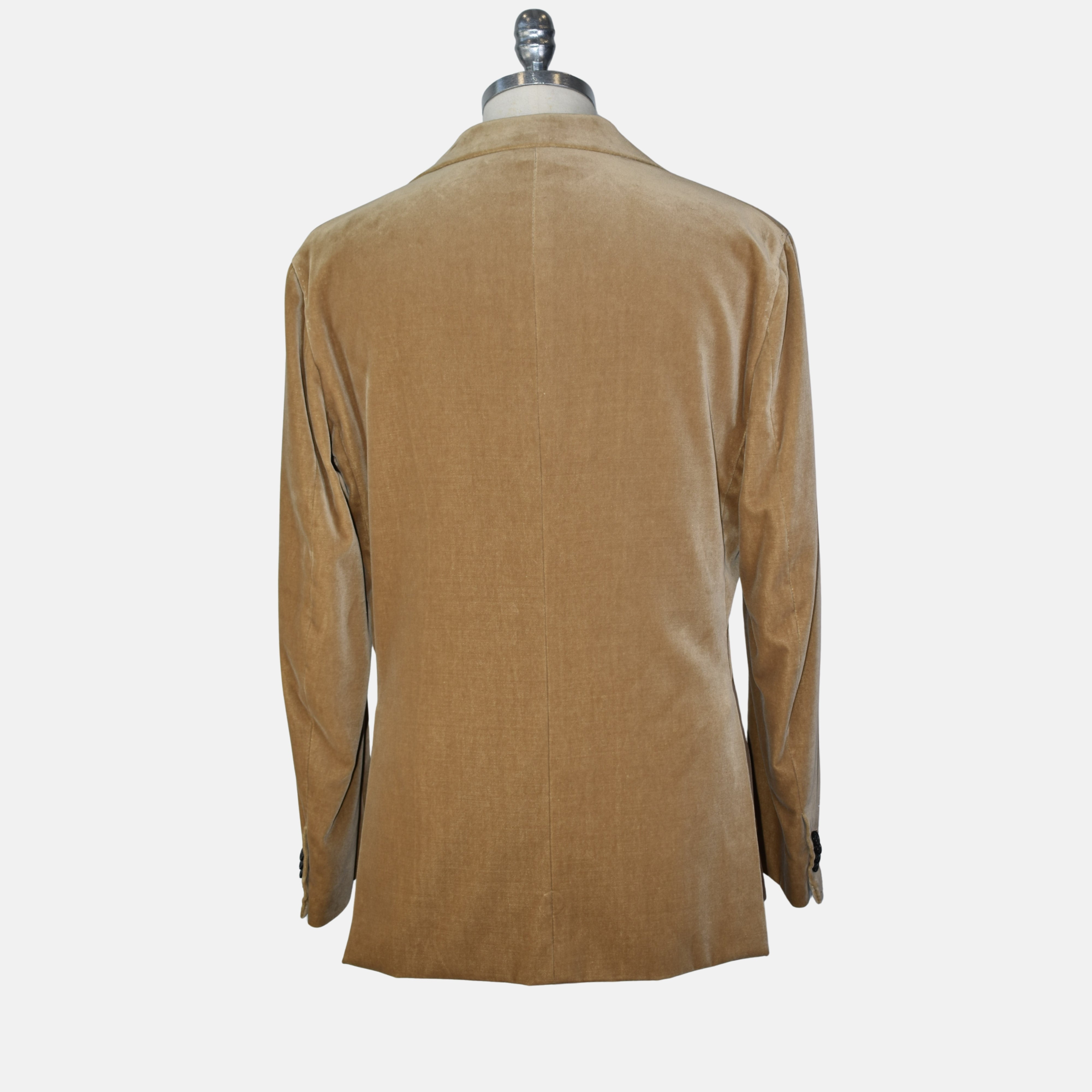 Beige Velvet Blazer made of Cotton/Modal (EU 50)