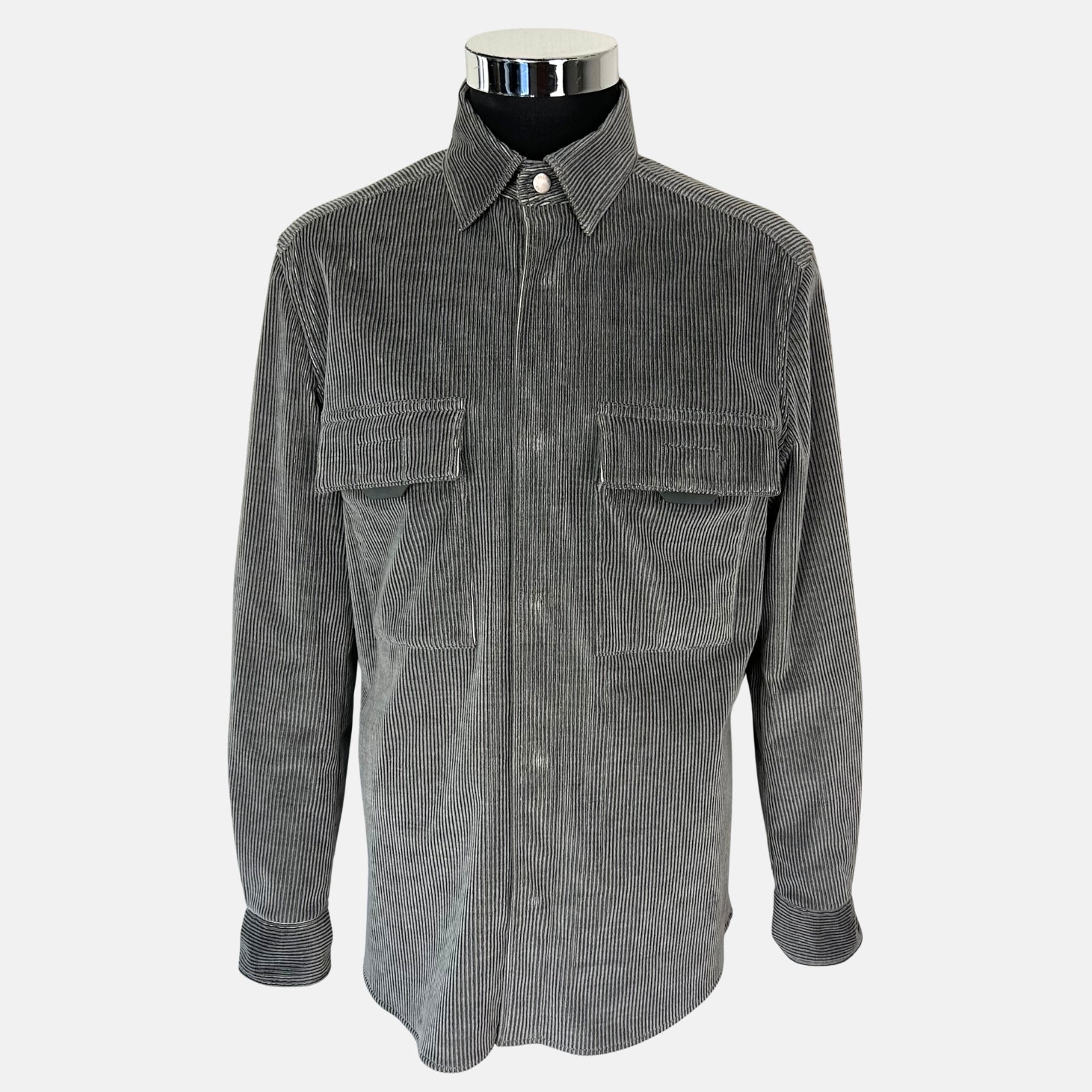 Grey Overshirt made of Cotton/Cashmere (M)