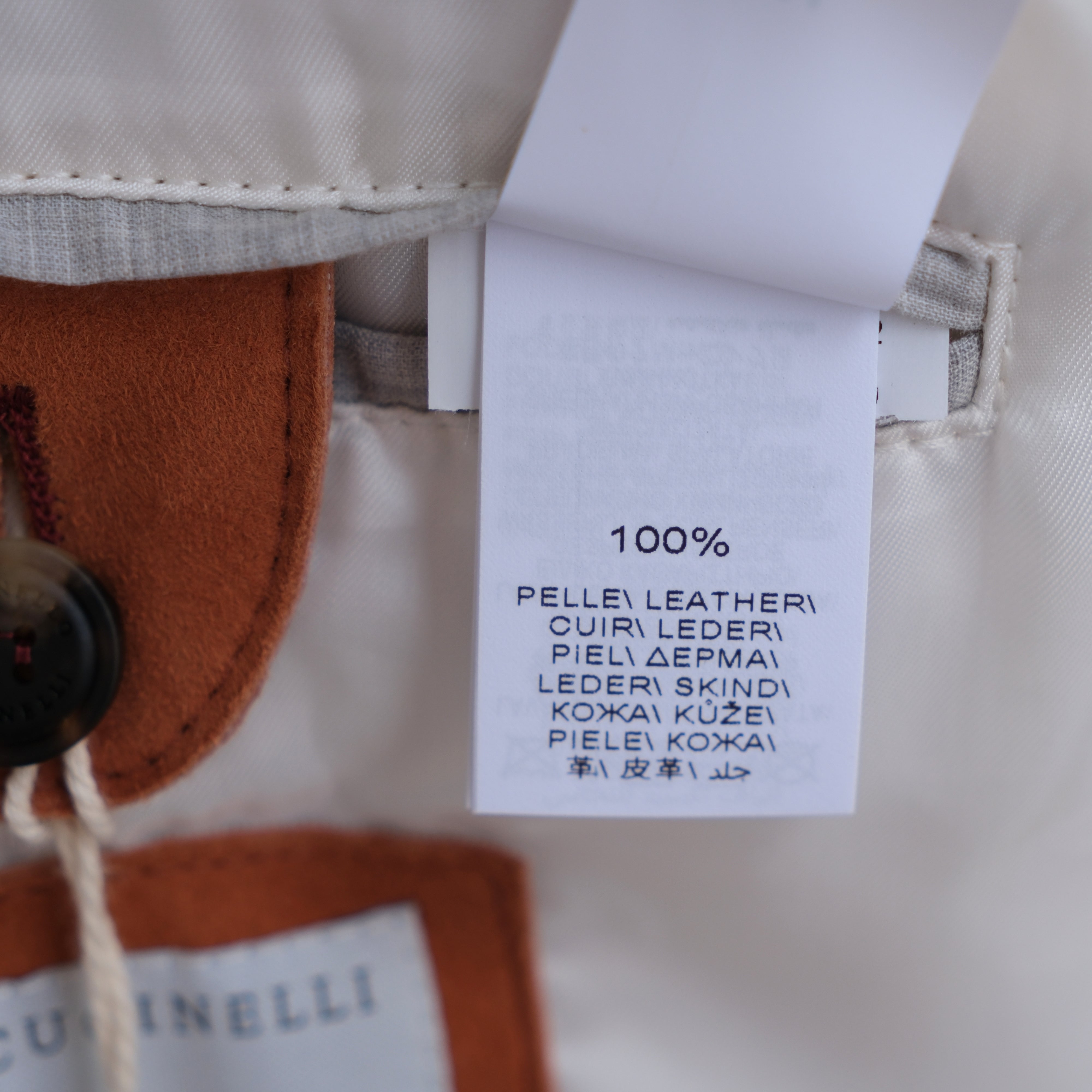 Terracotta Blouson Bomber Jacket made of Suede (M)