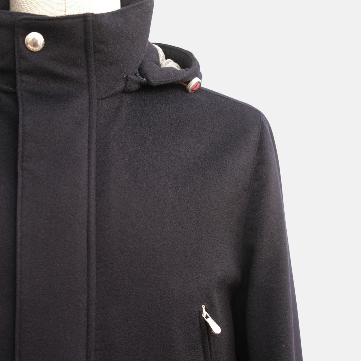 Brunello Cucinelli Cashmere Down Parka Navy (EU 46 / EU 48)