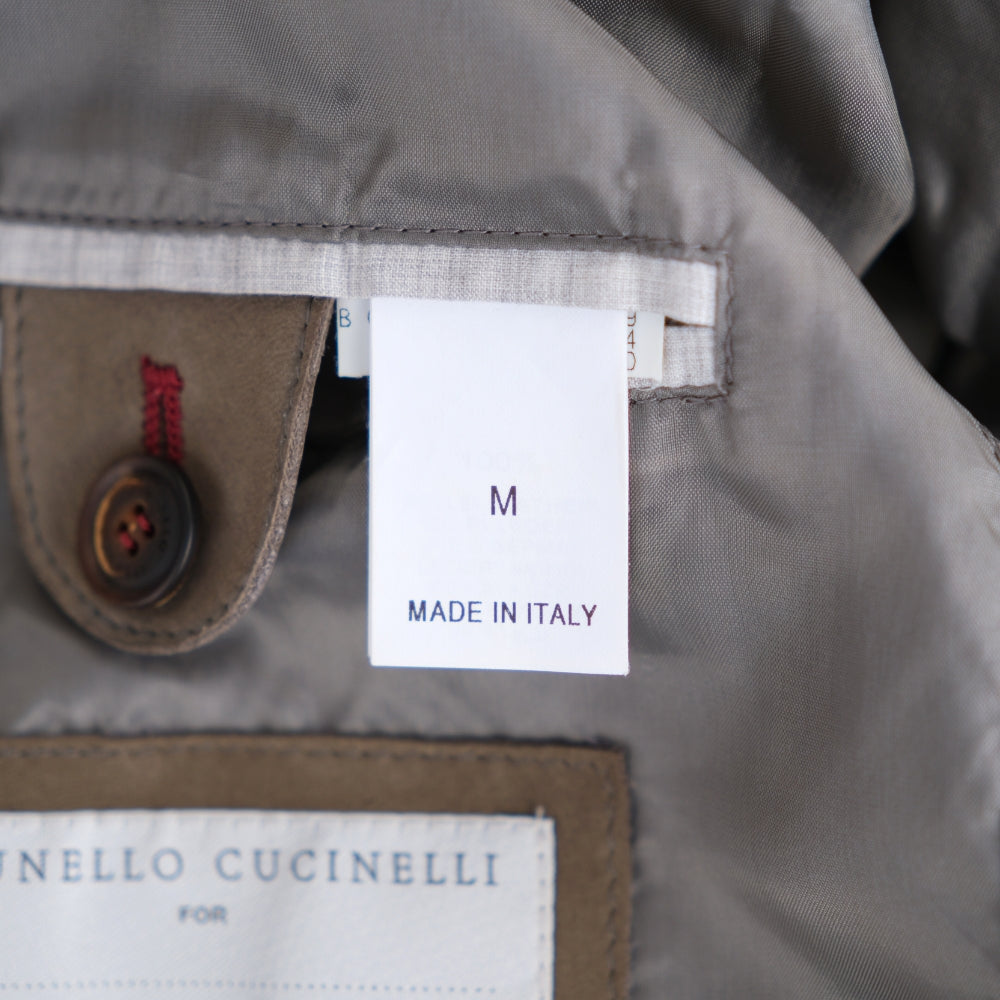 Khaki Jacket made of Leather (M)