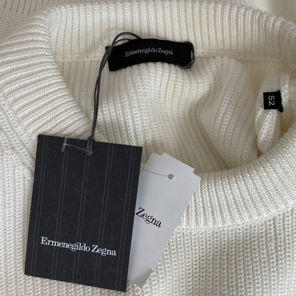 Offwhite Sweater made of Cotton and Silk (EU 52)