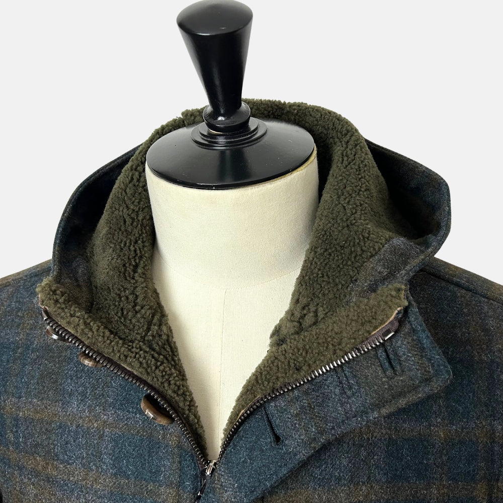 Multi-Coloured Shearling Parka made of Wool (EU 48)