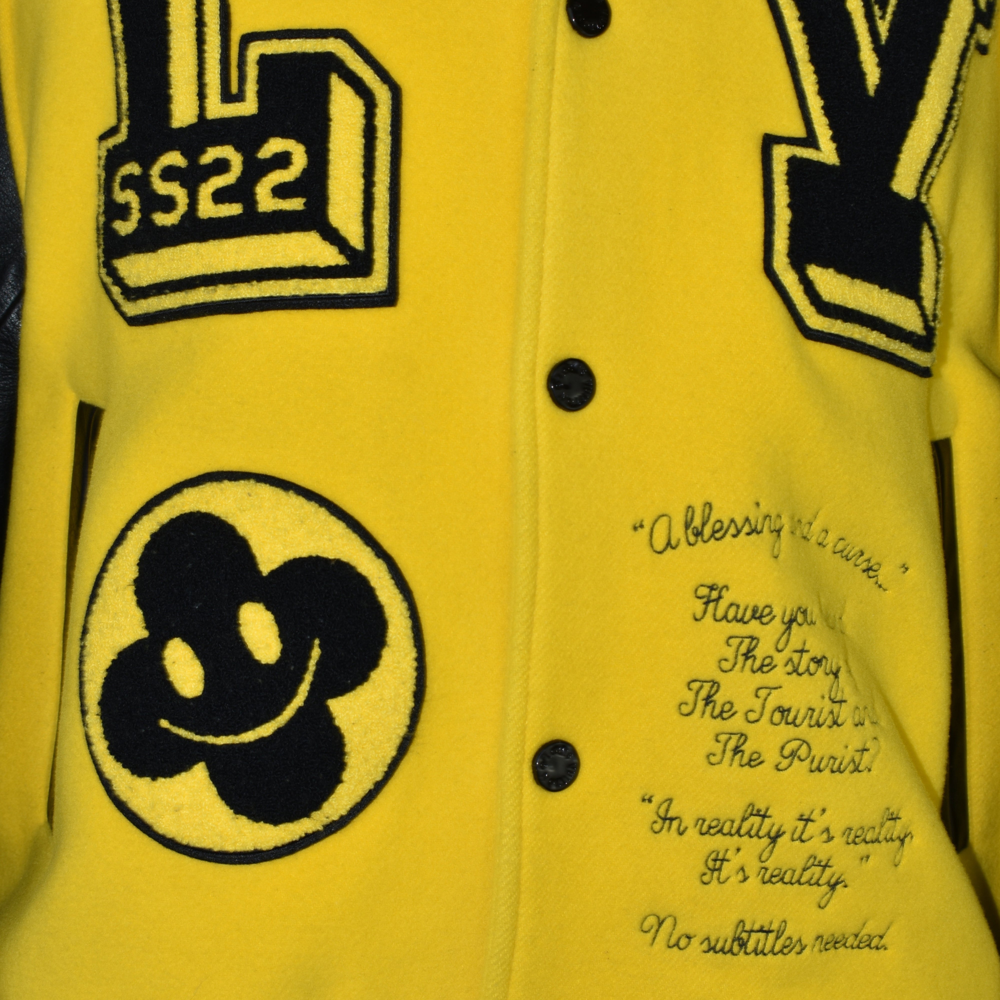Black/Yellow Bomber Jacket SS22 (EU 52)