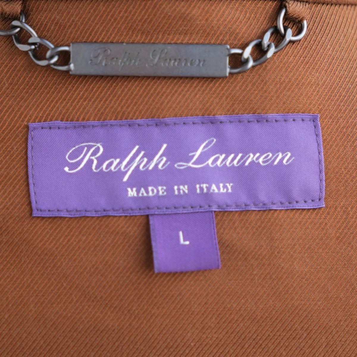 Ralph Lauren Purple Label Brown Biker Suede Jacket (L) – pre-owned | Sanpetuna