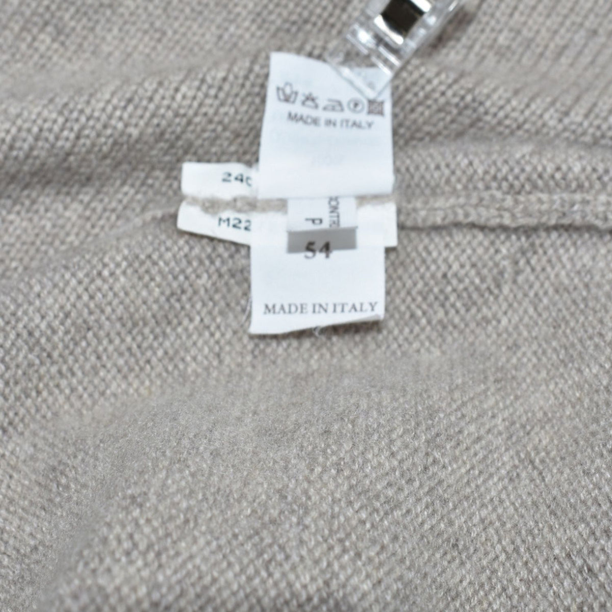 Beige V Neck Sweater Cashmere