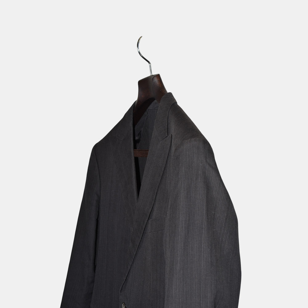 Black Striped Blazer made of Cotton (EU 50)