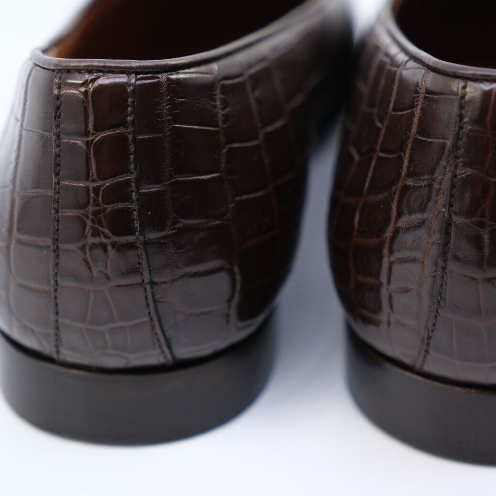 Dark Brown Alligator Loafers