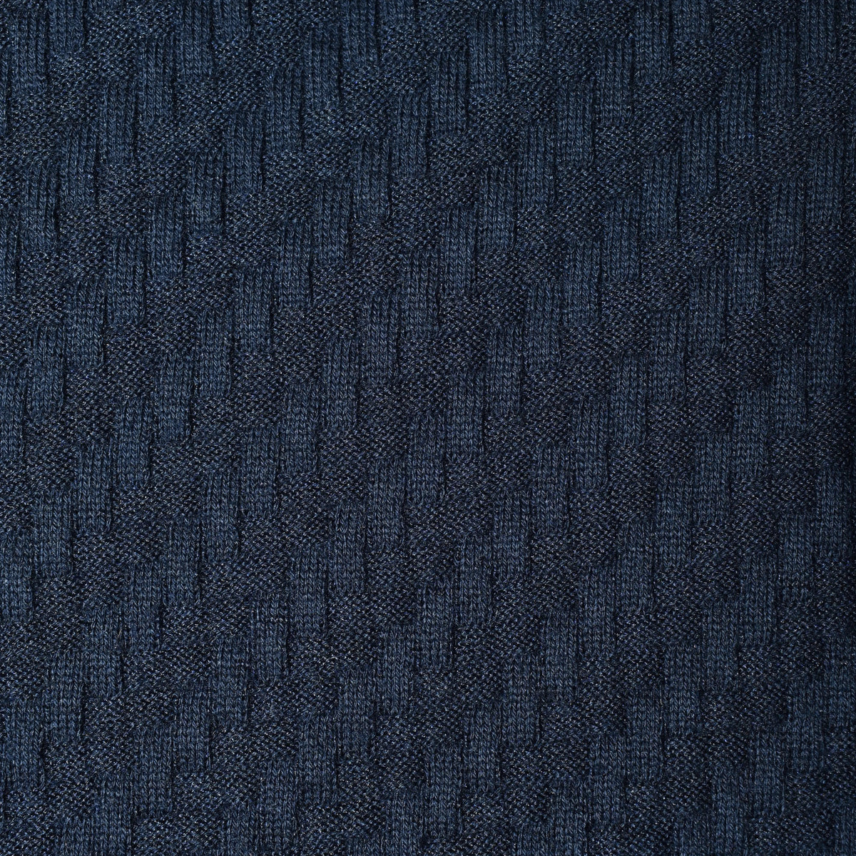 Navy Poloshirt made of Cotton/Silk/Cashmere (EU 52)