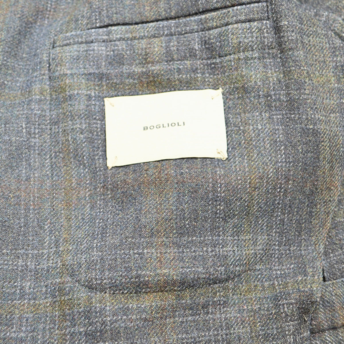 Dark Blue/Green Patterned Blazer made of Wool/Polyester (EU 44)