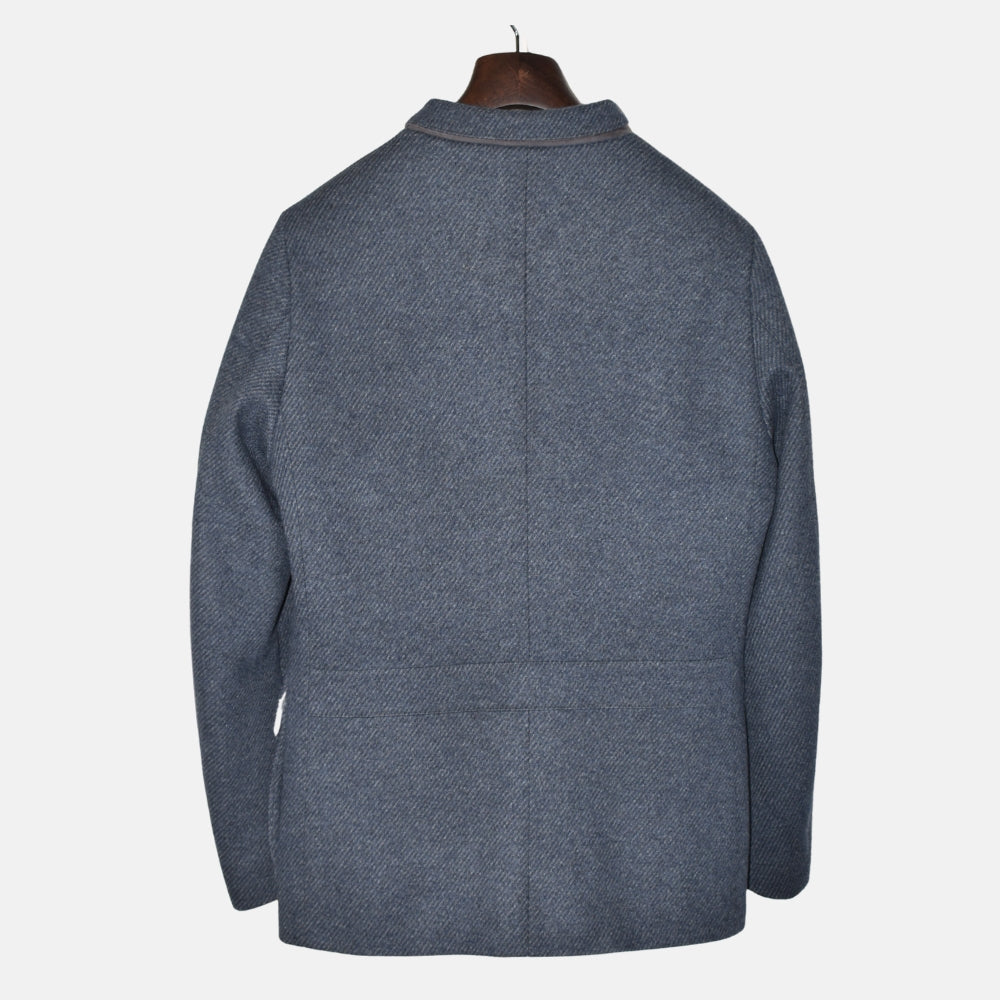 Blue Roadster Nutria Lined Cashmere Jacket (M)