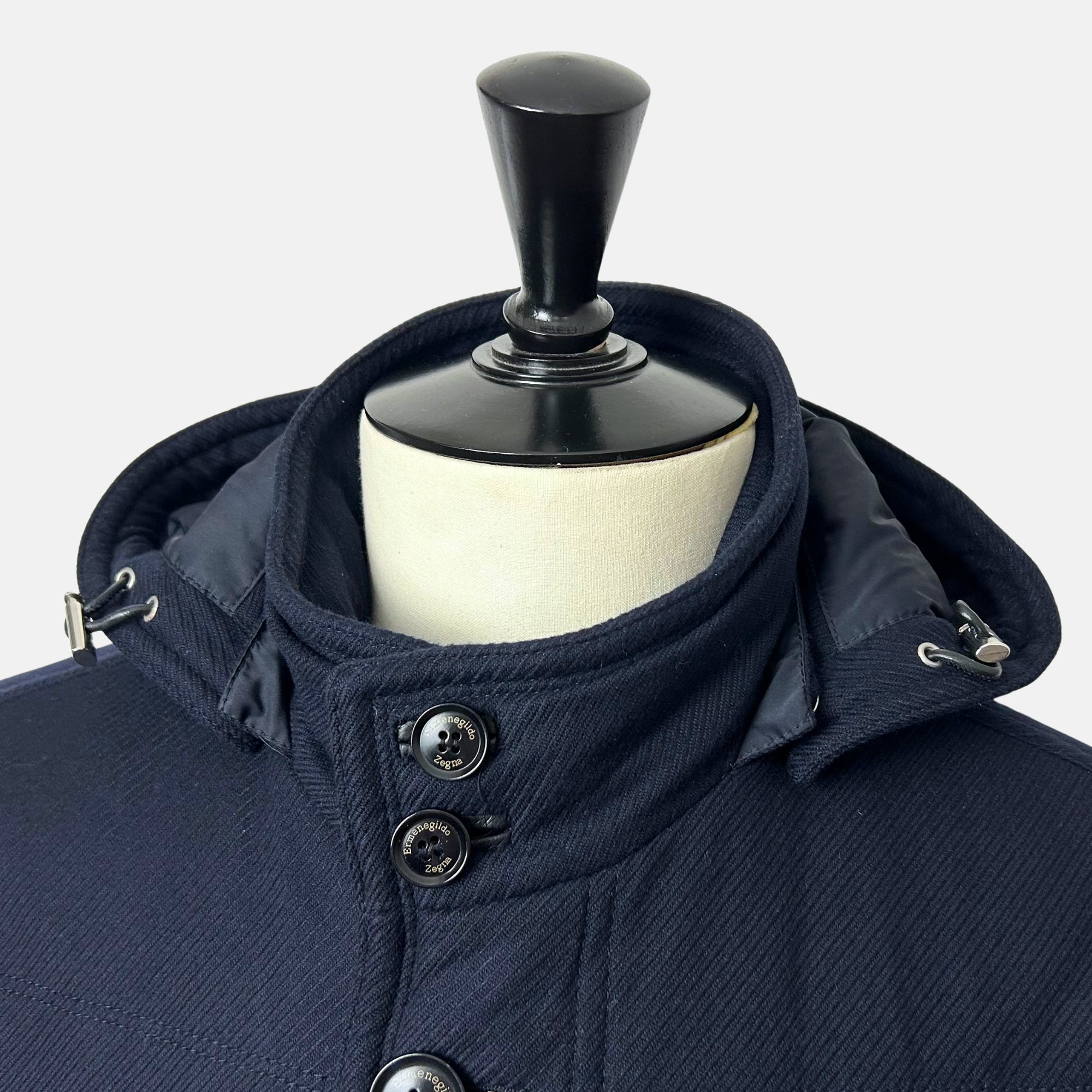 Navy  Parka made of Baby Cashmere (EU 50)