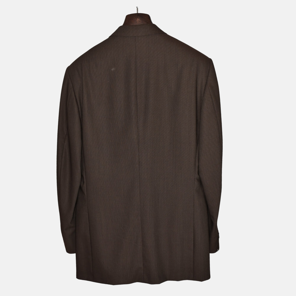 Brown Striped Suit made of Virgin Wool (EU 50)