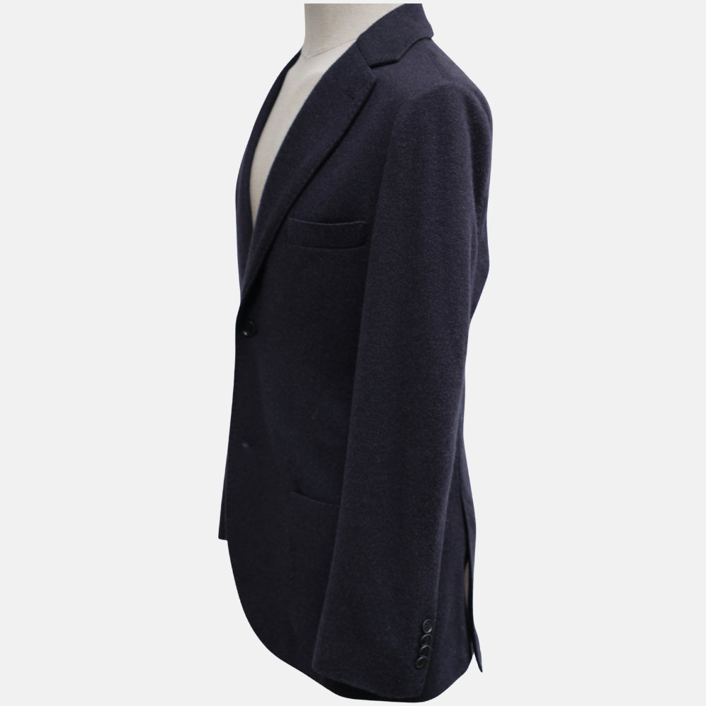 Navy Blue Sweater Cashmere Blazer (EU 48)
