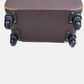 Brown Suede Trolley Suitcase