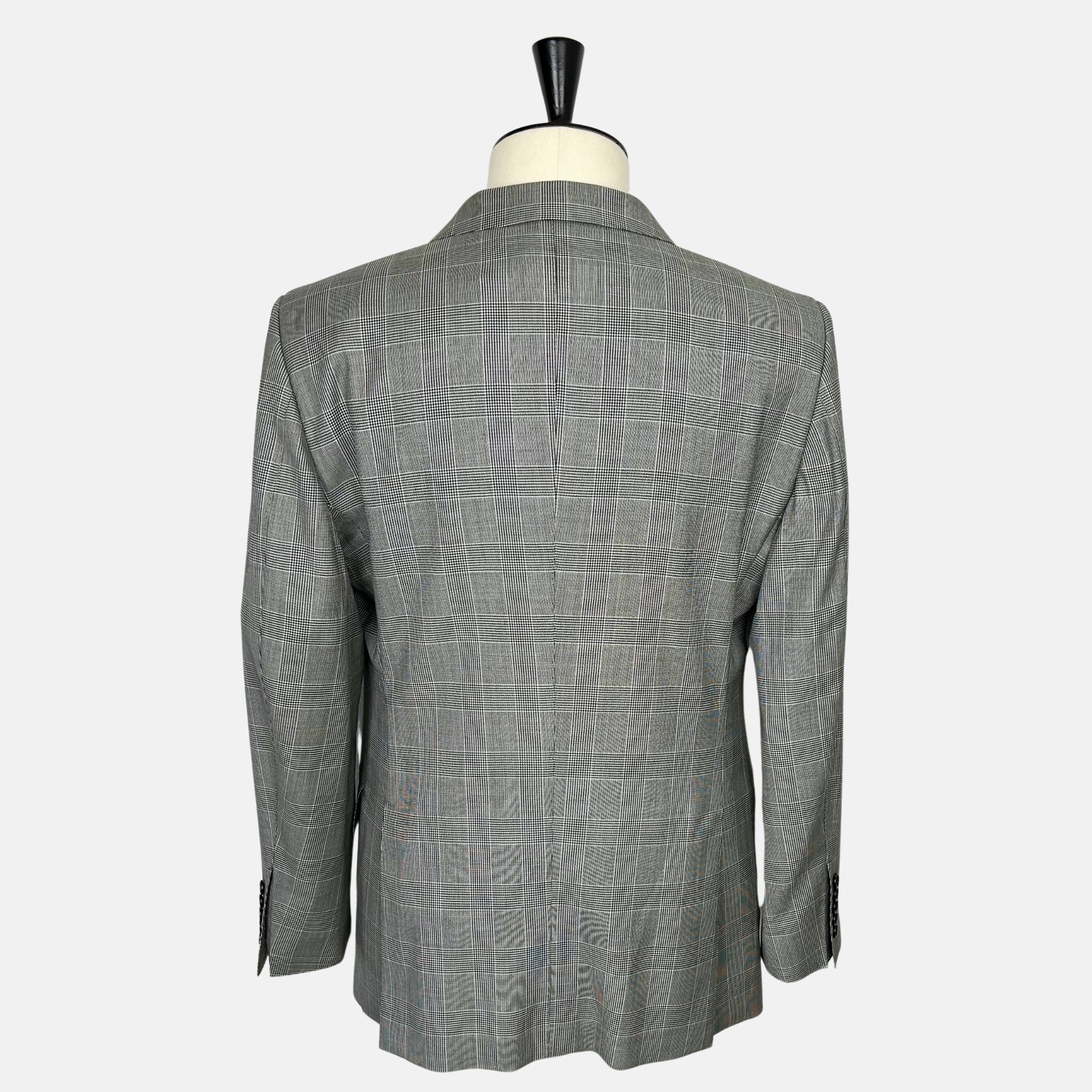 Black/White Glencheck Suit made of Wool (EU 54)