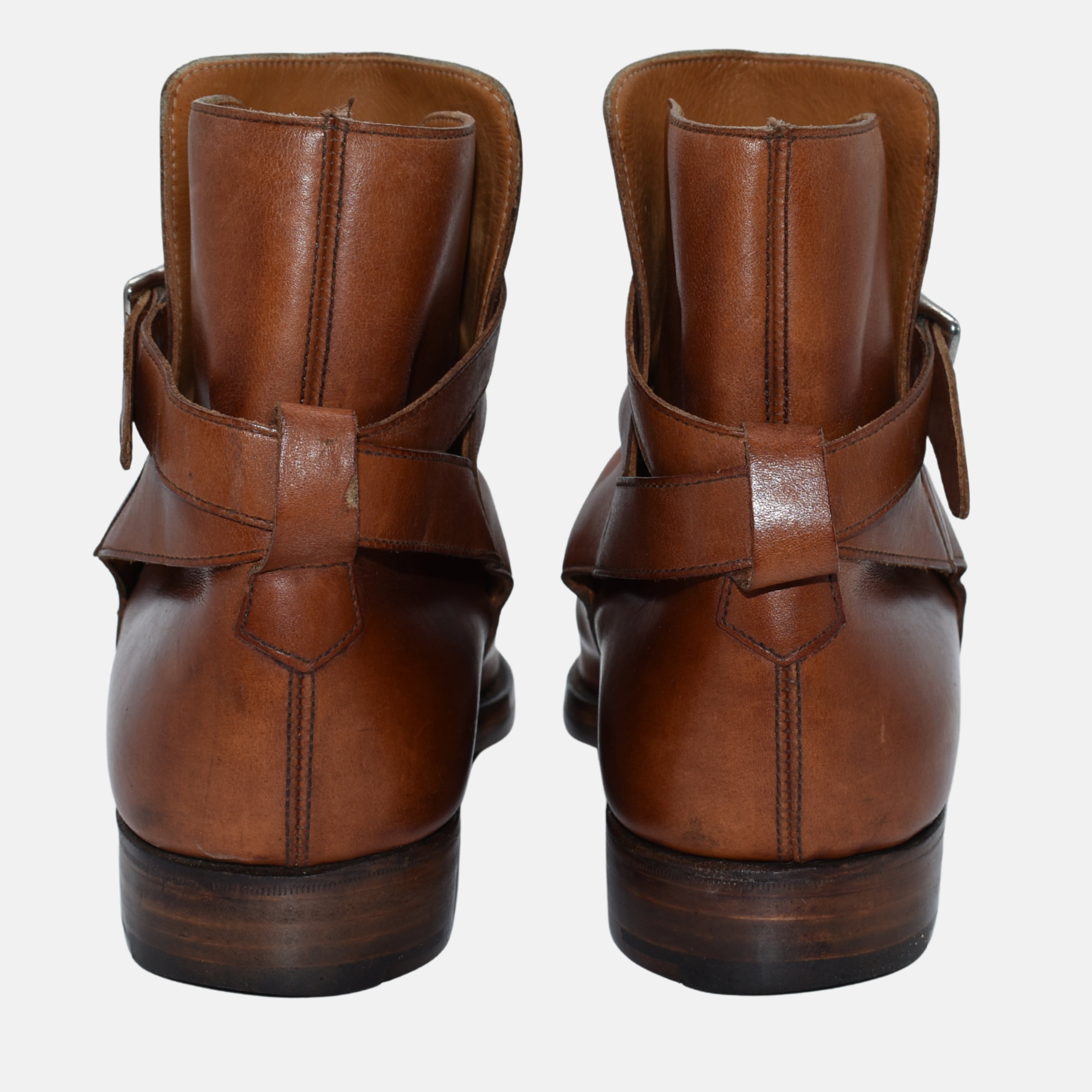 Cognac Jodhpur Boots made of Leather (EU 41.5)