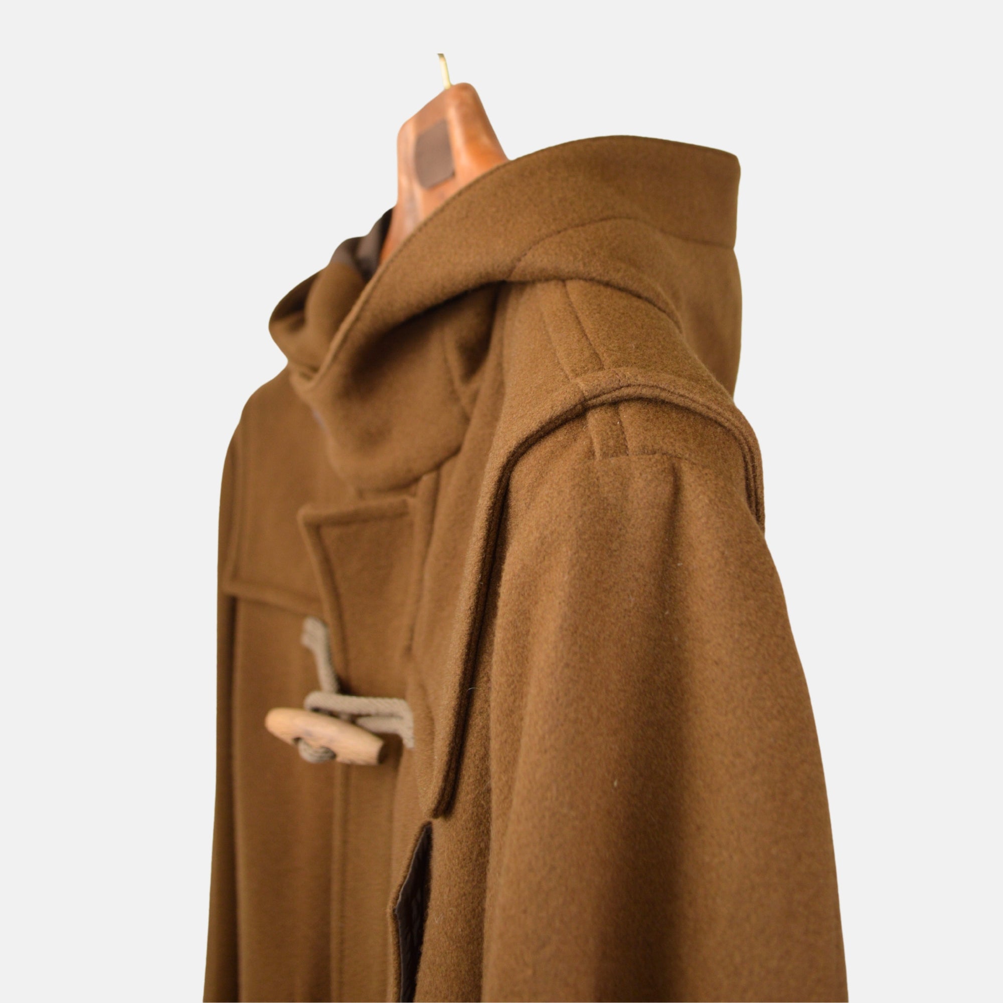 Brown Duffle Coat made of Wool (48)