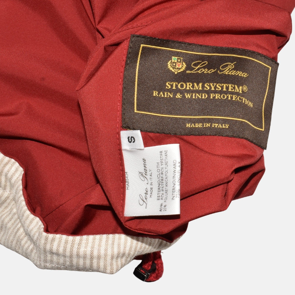 Red-Offwhite/Striped Reversible Vest (S)