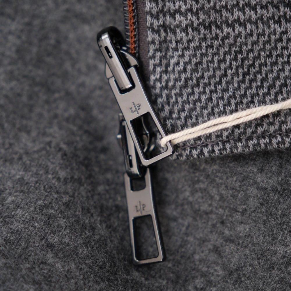 Grey Reversible Jacket made of Cashmere/Silk (L)