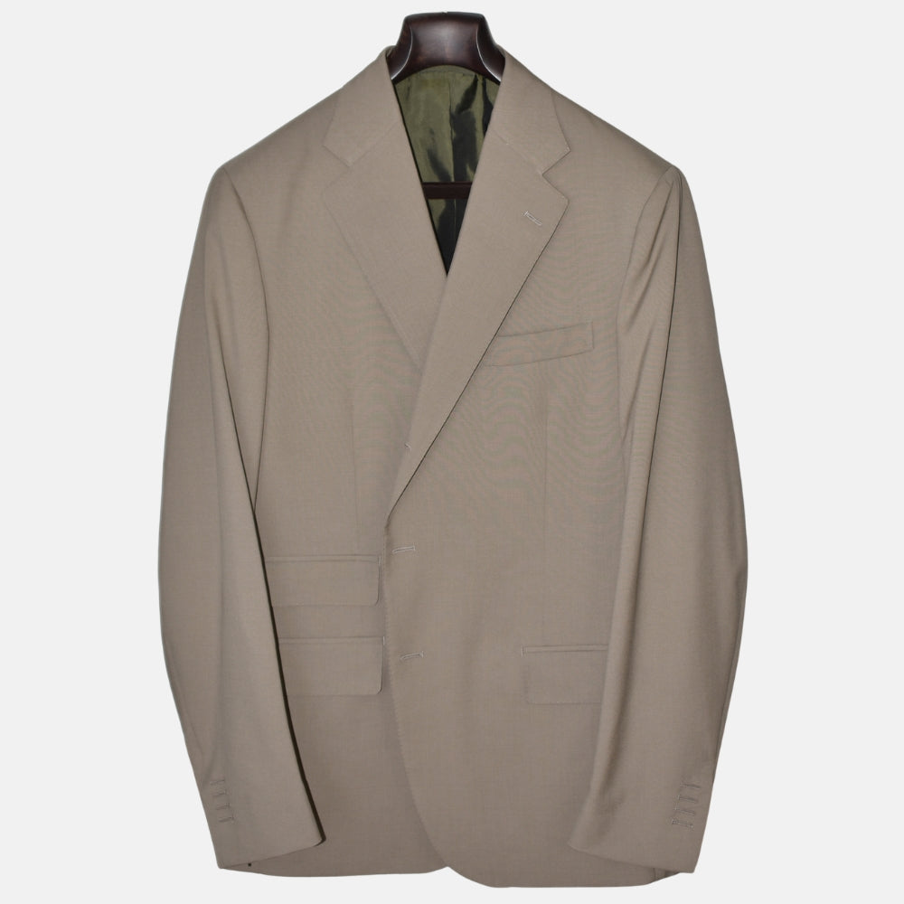 Light Olive Suit made of Virgin Wool (EU 54)