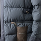 Navy Blue Down Jacket made of Wool