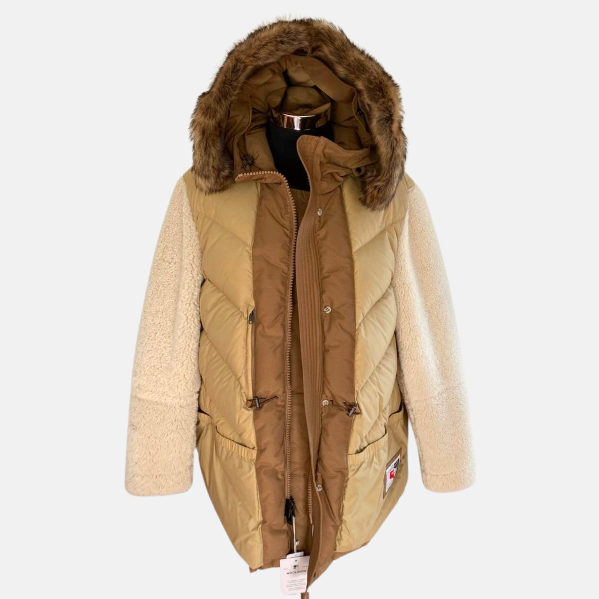 Alaskan Brown Parka made of Sheepskin/Cotton (EU L)