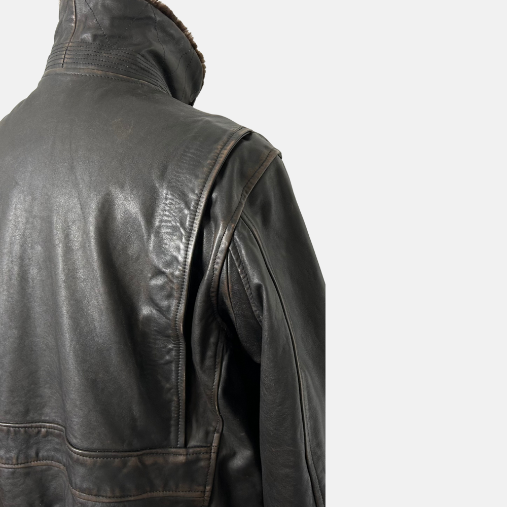 Brown Flight Leather Jacket (L/XL)