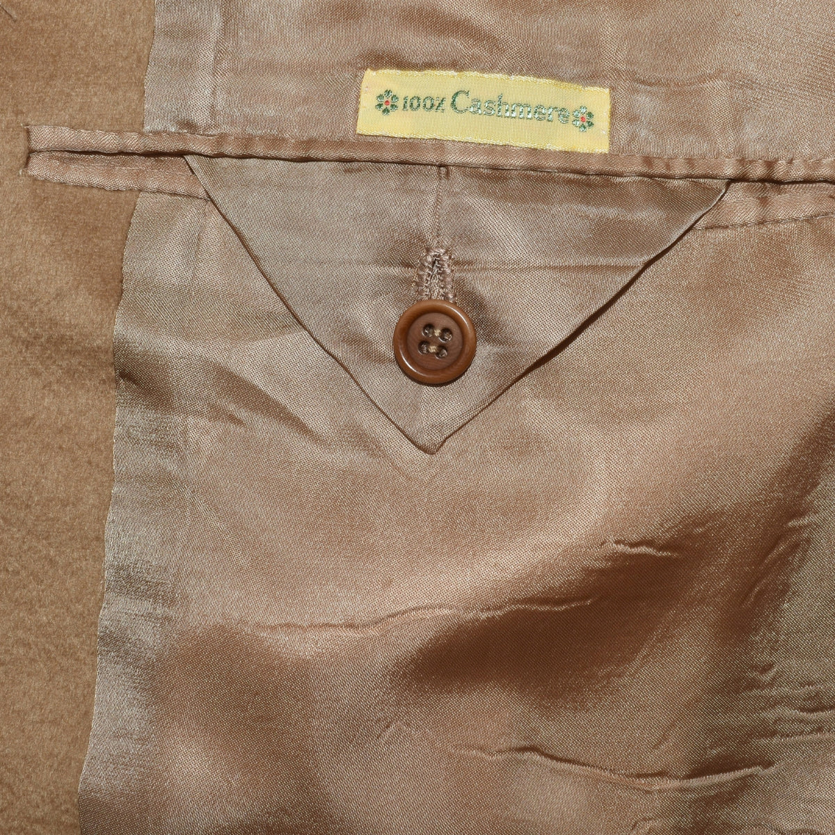 Beige Cashmere Coat (EU 52)