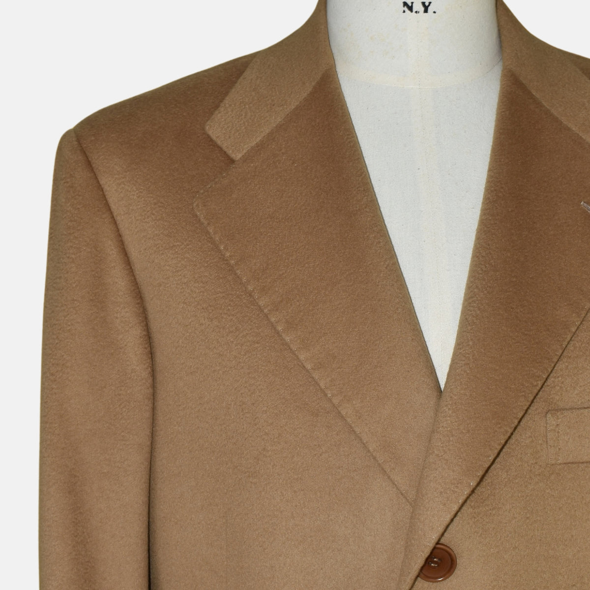 Beige Cashmere Coat (EU 52)