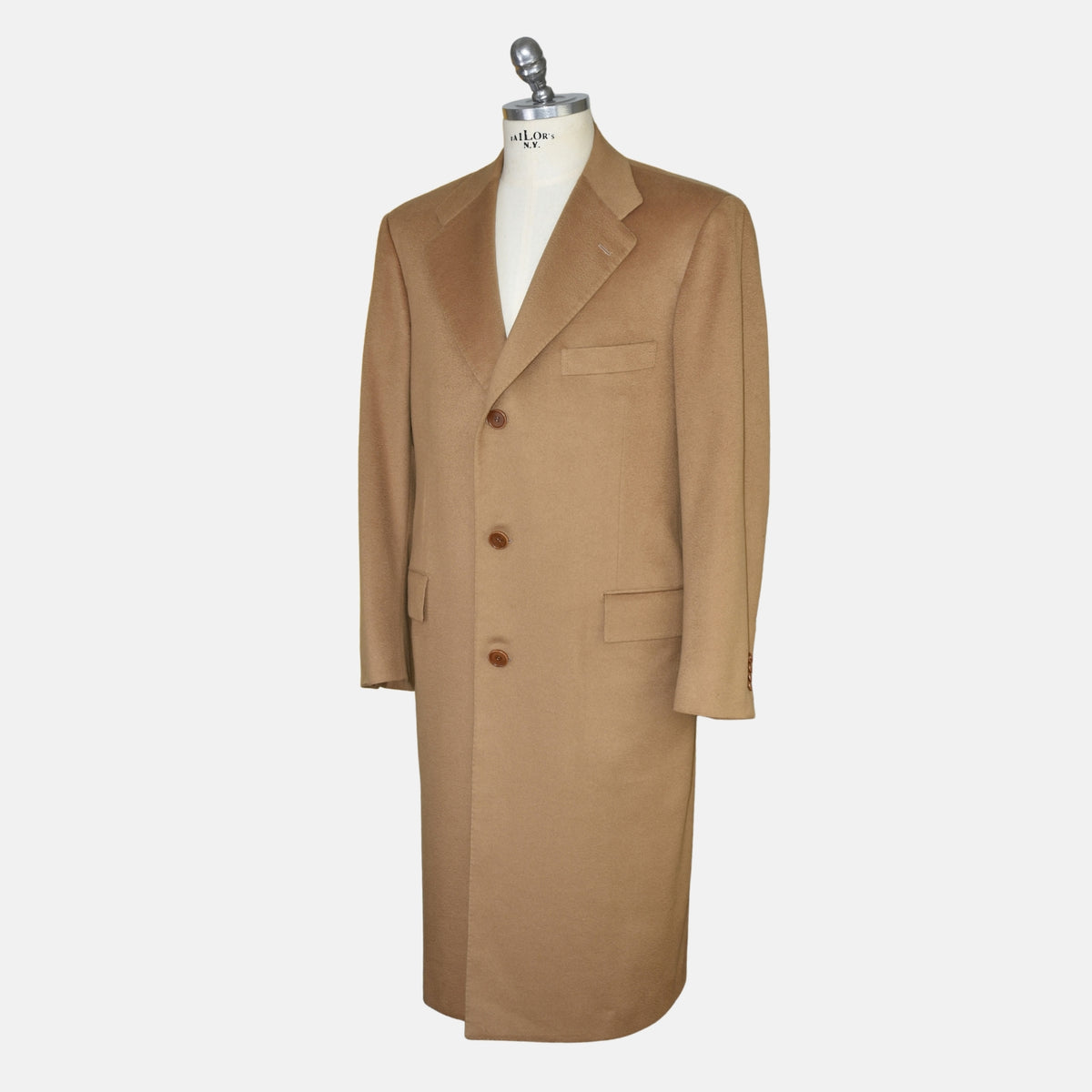 Beige Cashmere Coat (EU 52)